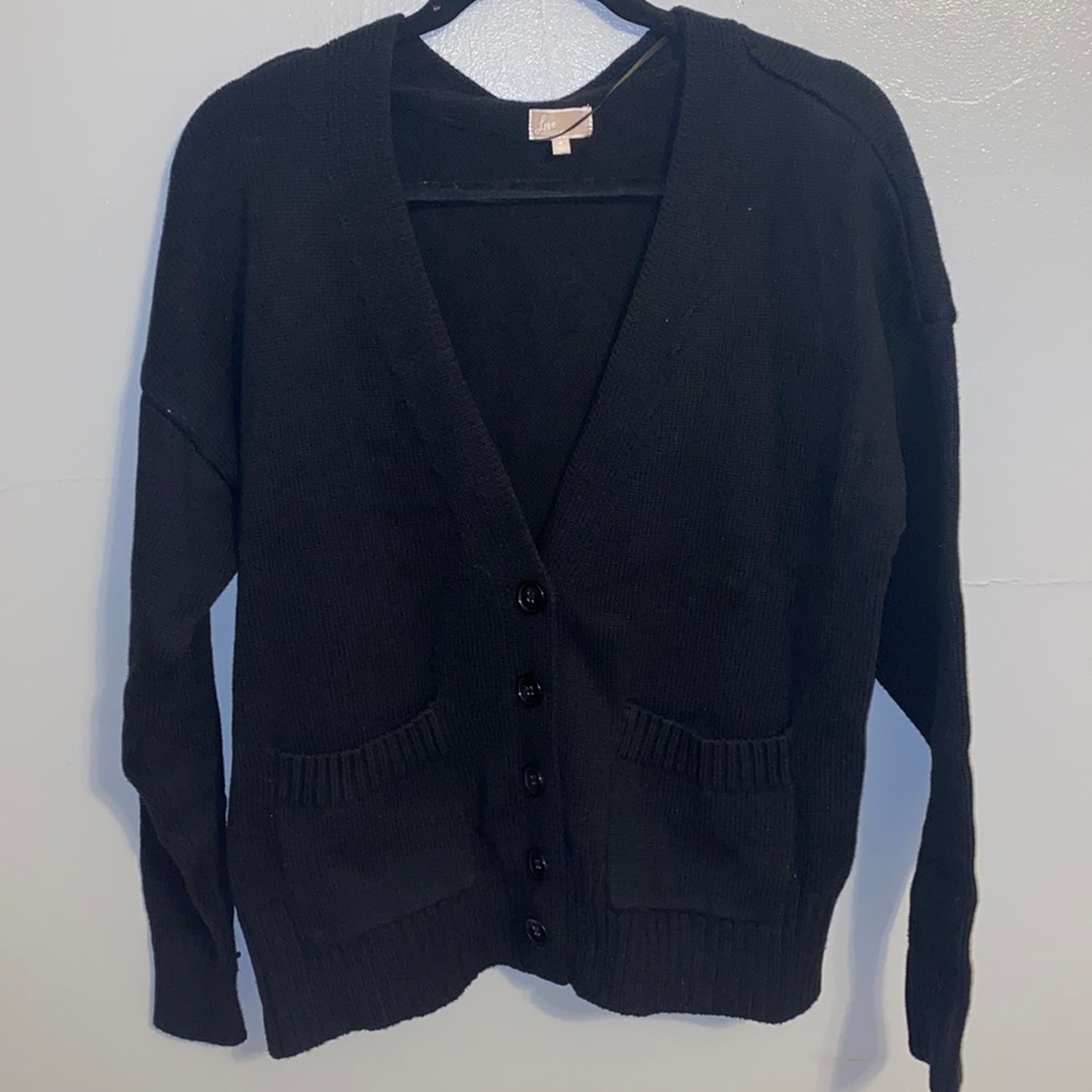 Navy Blue LOVE by Lottie Campout Cardigan from PacSun in the size M:))